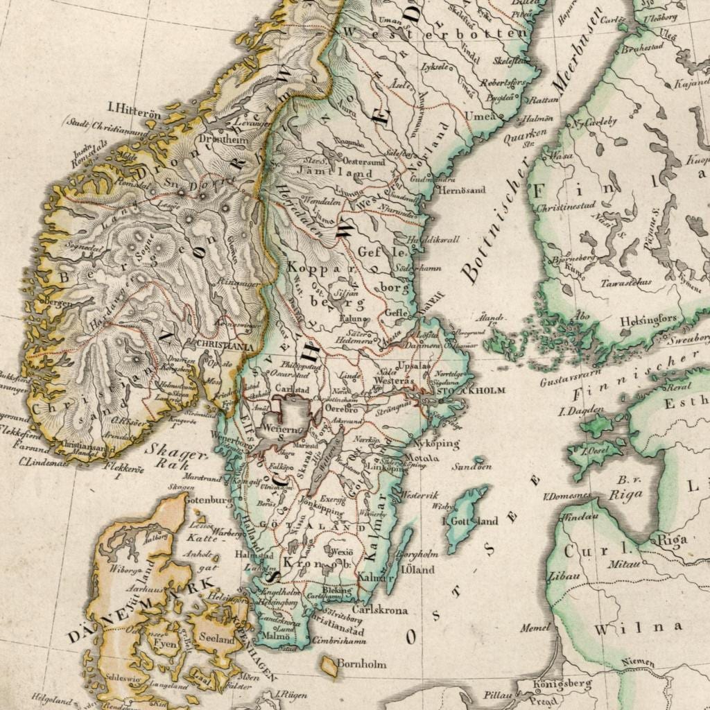 Kaart van het oude Finland