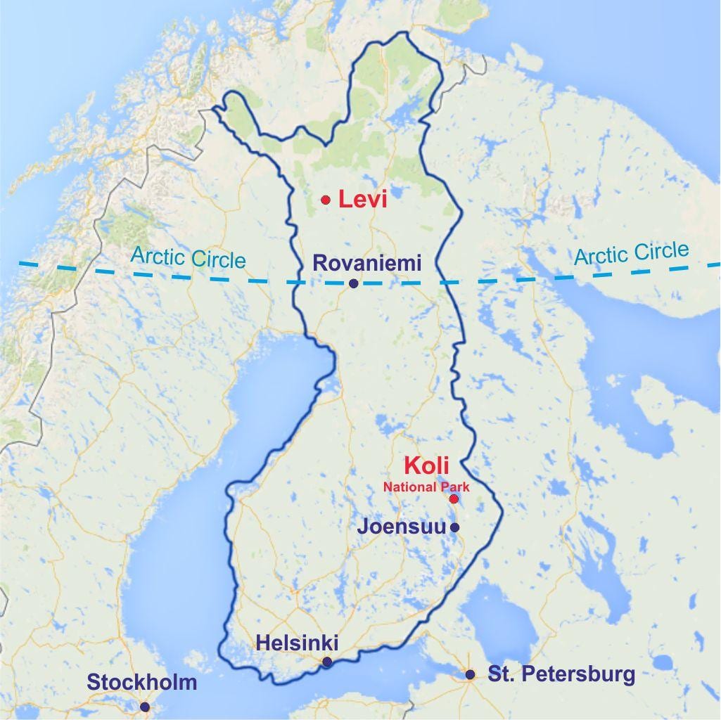 rovaniemi Finland kaart