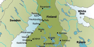 Kaart van de camping Finland