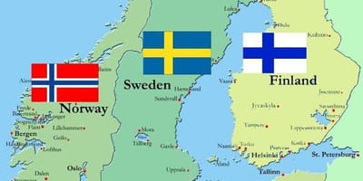 Kaart van Finland land