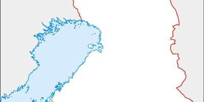 Blanco kaart van Finland