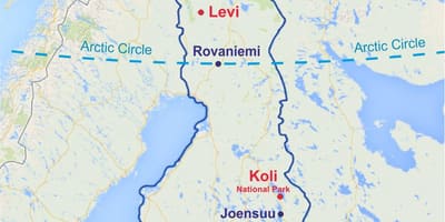Rovaniemi Finland kaart